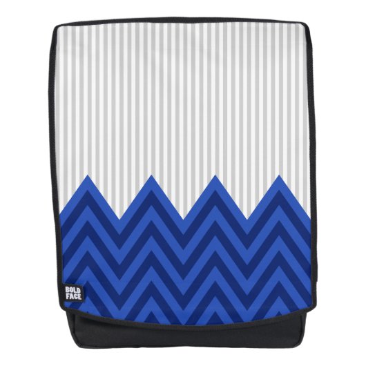 Het moderne Patroon van de Strepen van de Chevron Rugtassen (Voorkant)