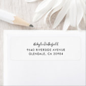 Het moderne Persoonlijke Adres van de Terugkeer va Etiket (Insitu)