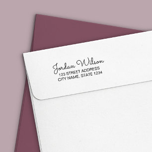 Het moderne Persoonlijke Adres van het Manuscript Zelfinktende Stempel