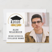 Het moderne Pet van het Afstudeerder van het Manus Aankondiging (Voorkant)