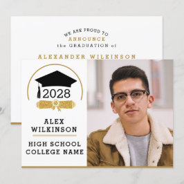 Het moderne Pet van het Afstudeerder van het Manus Aankondiging