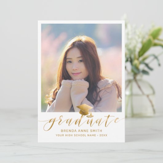 Het moderne Pet van het Manuscript van de Foto Gol Aankondiging (Staand voorkant)