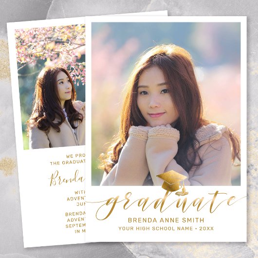 Het moderne Pet van het Manuscript van de Foto Gol Aankondiging