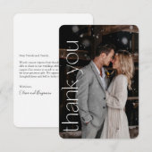 Het moderne Portret van het Berichten van de Bouw  Bedankkaart (Voorkant / Achterkant)