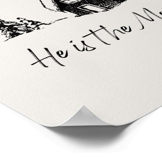 Het moderne poster van de kerstgeschriften (Hoek)