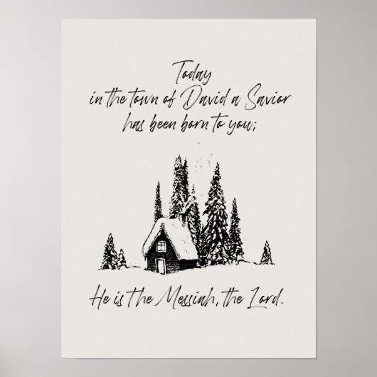 Het moderne poster van de kerstgeschriften (Voorkant)