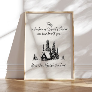 Het moderne poster van de kerstgeschriften