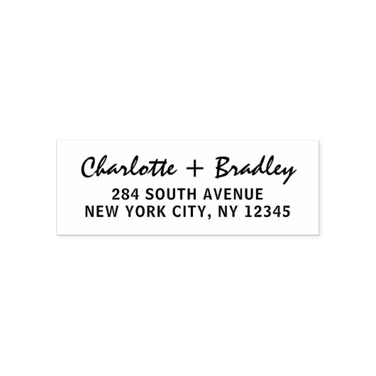 Het moderne Professionele Adres van de Terugkeer v Zelfinktende Stempel (Design)