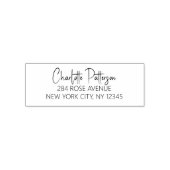 Het moderne Professionele Adres van de Terugkeer v Zelfinktende Stempel (Design)