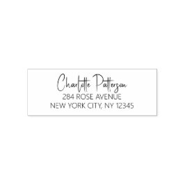 Het moderne Professionele Adres van de Terugkeer v Zelfinktende Stempel