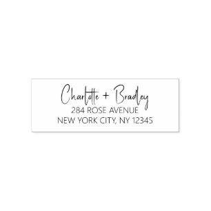 Het moderne Professionele Adres van de Terugkeer v Zelfinktende Stempel