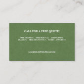 Het moderne professionele Visitekaartje van de tui (Achterkant)