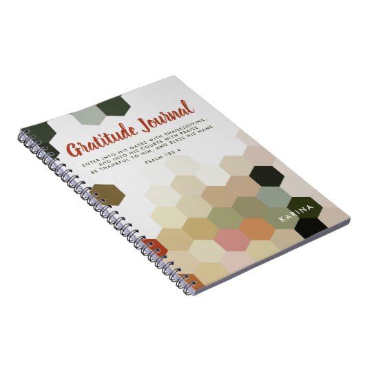 Het moderne Rapport van de Gratitude van de Manusc Notitieboek (Rechterzijde)