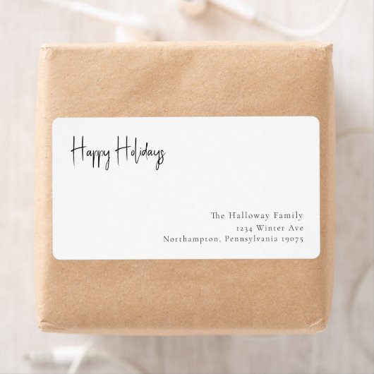 Het moderne Rapport van het Adres van de Terugkeer Etiket (Insitu)