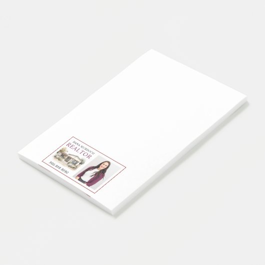 Het moderne Realtor Waterverf House Post-it® Notes (Schuin)