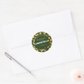 Het moderne Retro Limoncello Drink Label (Envelop)