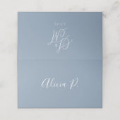 Het moderne Romance bruiloftsdiner Plaatskaartje (Buitenkant ongevouwen)