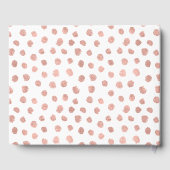 Het moderne Roos Gold Love Wedding Guest Book Gastenboek (Achterkant)