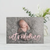 Het moderne Roze Manuscript van de Borstel die de  Aankondiging (Staand voorkant)