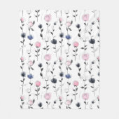 Het moderne rozen patroon fleece deken (Voorkant)