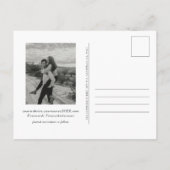 Het moderne Santorini Save the Date Briefkaart (Achterkant)
