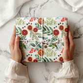 Het moderne Scandinavische winterbos Inpakpapier Vel