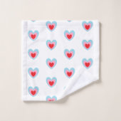 Het moderne Schattigee hart Bad Handdoek (Wasdoekje)
