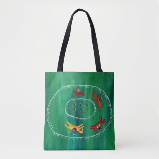 Het moderne schilderen van de paardenras tote bag (Voorkant)