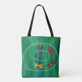 Het moderne schilderen van de paardenras tote bag (Achterkant)