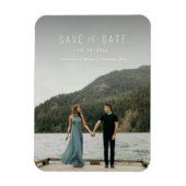 Het moderne Schrijven sparen de Witte Datum Magnet Magneet (Verticaal)