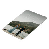 Het moderne Schrijven sparen de Witte Datum Magnet Magneet (Linkerzijde)