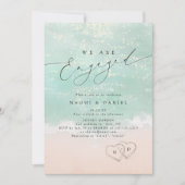 Het moderne script van Hearts in het Sand Beach Ve Kaart (Voorkant)