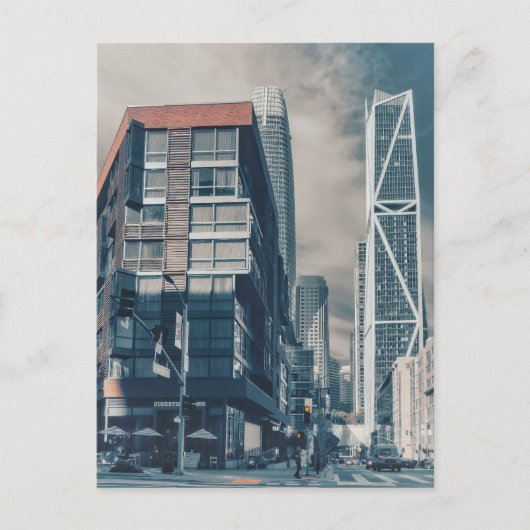 Het moderne stadsbeeld van San Francisco Briefkaart (Voorkant)