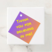 Het moderne technische Afstuderen Sunset Modern Bedankjes Labels (In situ)