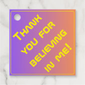 Het moderne technische Afstuderen Sunset Modern Bedankjes Labels (Voorkant)