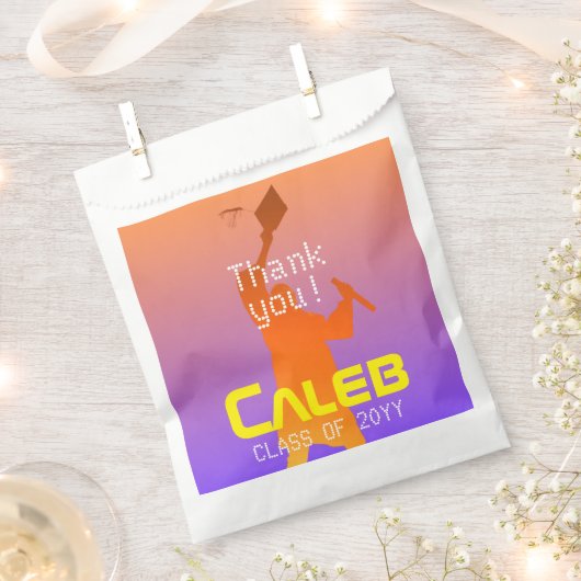 Het moderne technische Afstuderen Sunset Modern Bedankzakje (Geknipt)