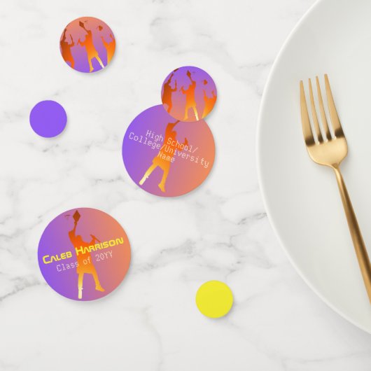 Het moderne technische Afstuderen Sunset Modern Confetti (Groep)