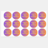 Het moderne technische Afstuderen Sunset Modern Labels (Vel)