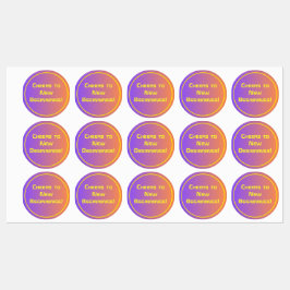 Het moderne technische Afstuderen Sunset Modern Labels