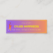 Het moderne technische Afstuderen Sunset Modern Mini Visitekaartje (Voorkant)