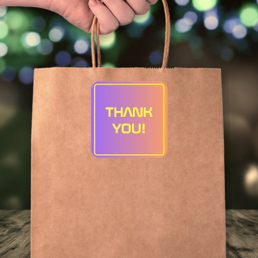 Het moderne technische Afstuderen Sunset Modern Vierkante Sticker