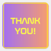 Het moderne technische Afstuderen Sunset Modern Vierkante Sticker (Voorkant)