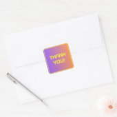 Het moderne technische Afstuderen Sunset Modern Vierkante Sticker (Envelop)