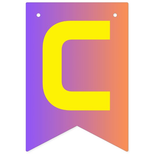 Het moderne technische Afstuderen Sunset Modern Vlaggetjes (Eerste vlag)