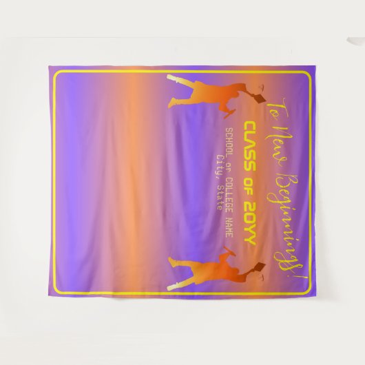 Het moderne technische Afstuderen Sunset Modern Wandkleed (Voorkant (horizontaal))