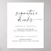 Het moderne Teken van de Handtekening van het Manu Poster (Voorkant)