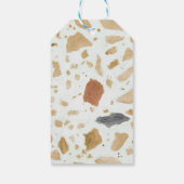 Het moderne Terrazzo-cotta Boho Vrijgezellenfeest Cadeaulabel (Achterkant)