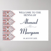 Het moderne Thobe Welcome Henna Poster (Voorkant)