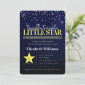 Het moderne Twinkle Twinkle Little Star Baby showe Kaart (Staand voorkant)