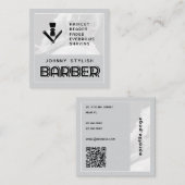 Het moderne urban barber visitekaartje (Voorkant / Achterkant)